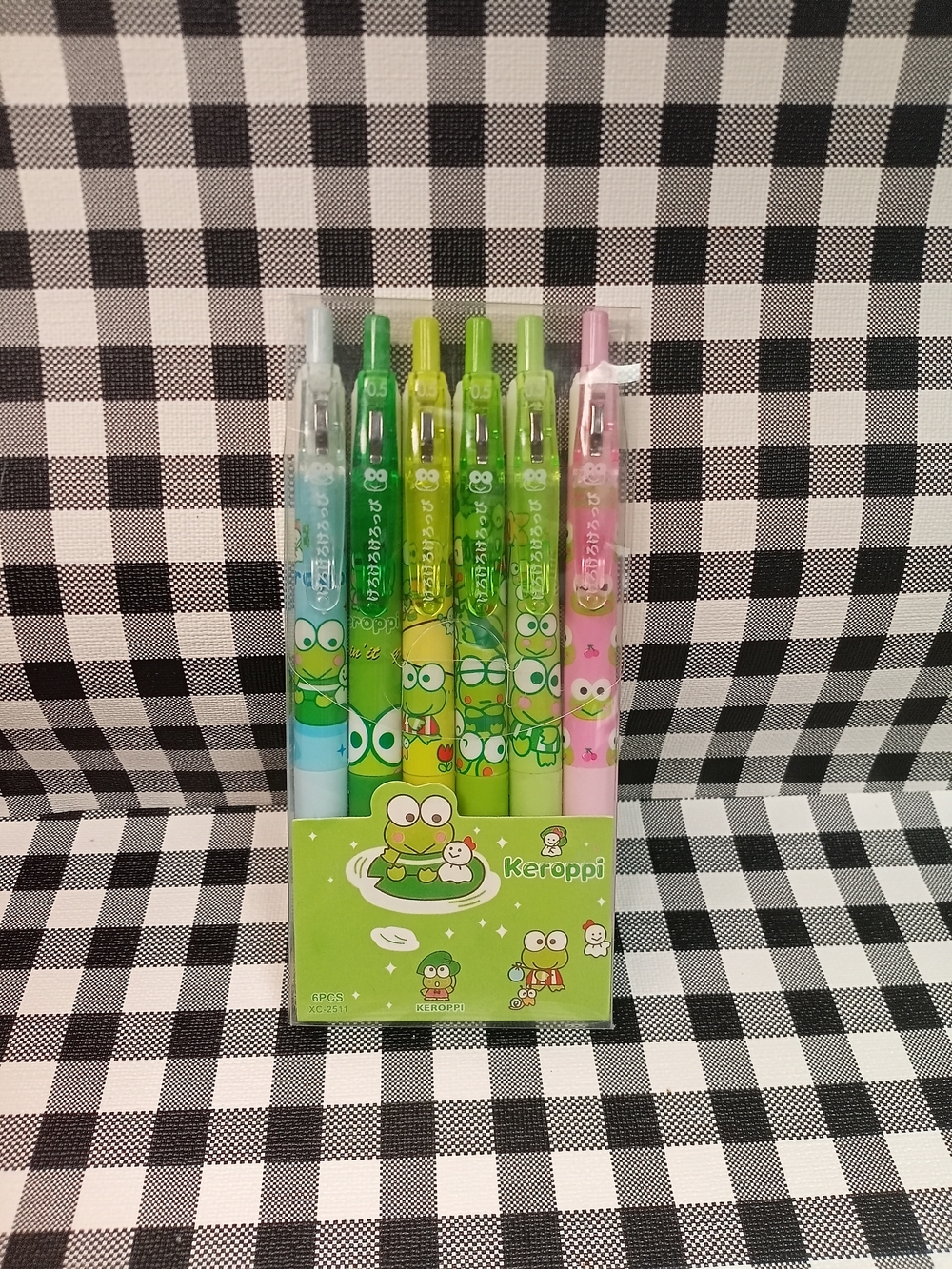 Sanrio Keroppi Gel Pen Set - Green, Lime & Pink